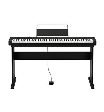 Casio CDP-S100 BK - Piano Digitale Professionale a 88 Tasti Pesati e 64 Voci Polifonica + Casio CS-46P Stand componibile per Tastiera Digitale CDP-S100, Nero