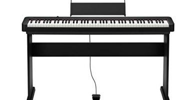 Casio CDP-S100 BK - Piano Digitale Professionale a 88 Tasti Pesati e 64 Voci Polifonica + Casio CS-46P Stand componibile per Tastiera Digitale CDP-S100, Nero