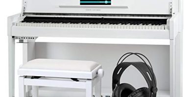 Classic Cantabile UP-1 WM Pianoforte digitale bianco opaco SET deluxe