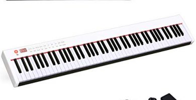 COSTWAY Pianoforte Digitale 88 Tasti, Tastiera Elettronica Portatile con Tasti Pesati, Funzione MIDI e Bluetooth, Ideale per Bambini e Adulti