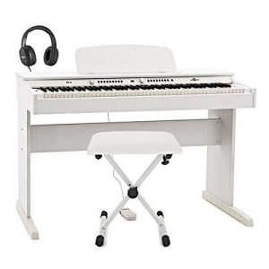 Dp 6 Pianoforte Digitale di Gear4music DP-6 Pianoforte Digitale di Gear4music + Pacchetto Accessori Bianco
