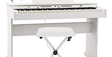 DP-6 Pianoforte Digitale di Gear4music + Pacchetto Accessori Bianco