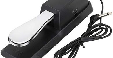 Pedale Sustain per Tastiera Keyboard, Stile Pianoforte Adatto per Tastiera Yamaha, Roland, Casio, Korg, Tastiera MIDI e Digital Piano con Tappetino Antiscivolo