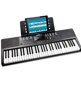 RockJam Tastiera Compact 61 Con Leggio Sparts, Nero