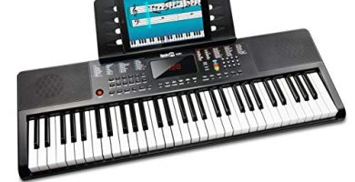 RockJam Tastiera Compact 61 Con Leggio Sparts, Nero