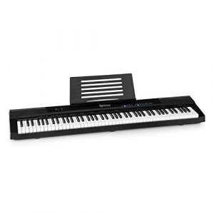 Miglior Pianoforte Digitale Economico Schubert Preludio - Tastiera a 88 Tasti, Keyboard, Tasti Luminosi per Apprendimento, Dinamica: Regolabile su 3 Livelli, 140 Suoni, 16 Brani Demo, Registrazione/Riproduzione, Porta USB, Nero