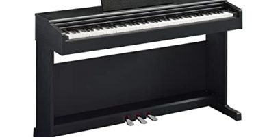 Yamaha ARIUS YDP-145 Digital Piano - Pianoforte Digitale da Casa per Dilettanti, Design Classico ed Elegante, Suonabilità Autentica del Pianoforte Acustico, Nero