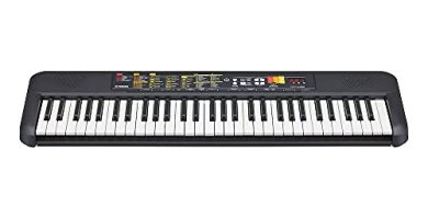 Yamaha Digital Keyboard PSR-F52, Tastiera Digitale Compatta per Principianti con 61 Tasti, 144 Voci Strumentali e 158 Stili di Accompagnamento