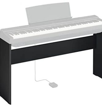 Yamaha L-125B, Supporto per Pianoforte Digitale Yamaha P-125, Design Compatto e Resistente in Legno, Nero