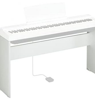 Yamaha L-125WH, Supporto per Pianoforte Digitale Yamaha P-125, Design Compatto e Resistente in legno, Bianco
