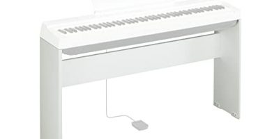Yamaha L-125WH, Supporto per Pianoforte Digitale Yamaha P-125, Design Compatto e Resistente in legno, Bianco