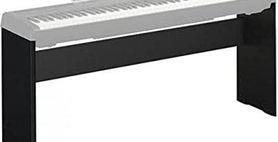 Yamaha L-85A, Supporto per Pianoforte Digitale, Design Resistente, Moderno ed Elegante, Compatibile con Pianoforte Digitale Yamaha P-45, Nero